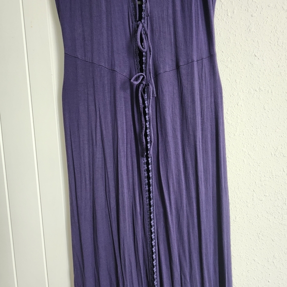 Savage X Fenty Navy Blue Lace Maxi Size Large - Picture 5 of 6